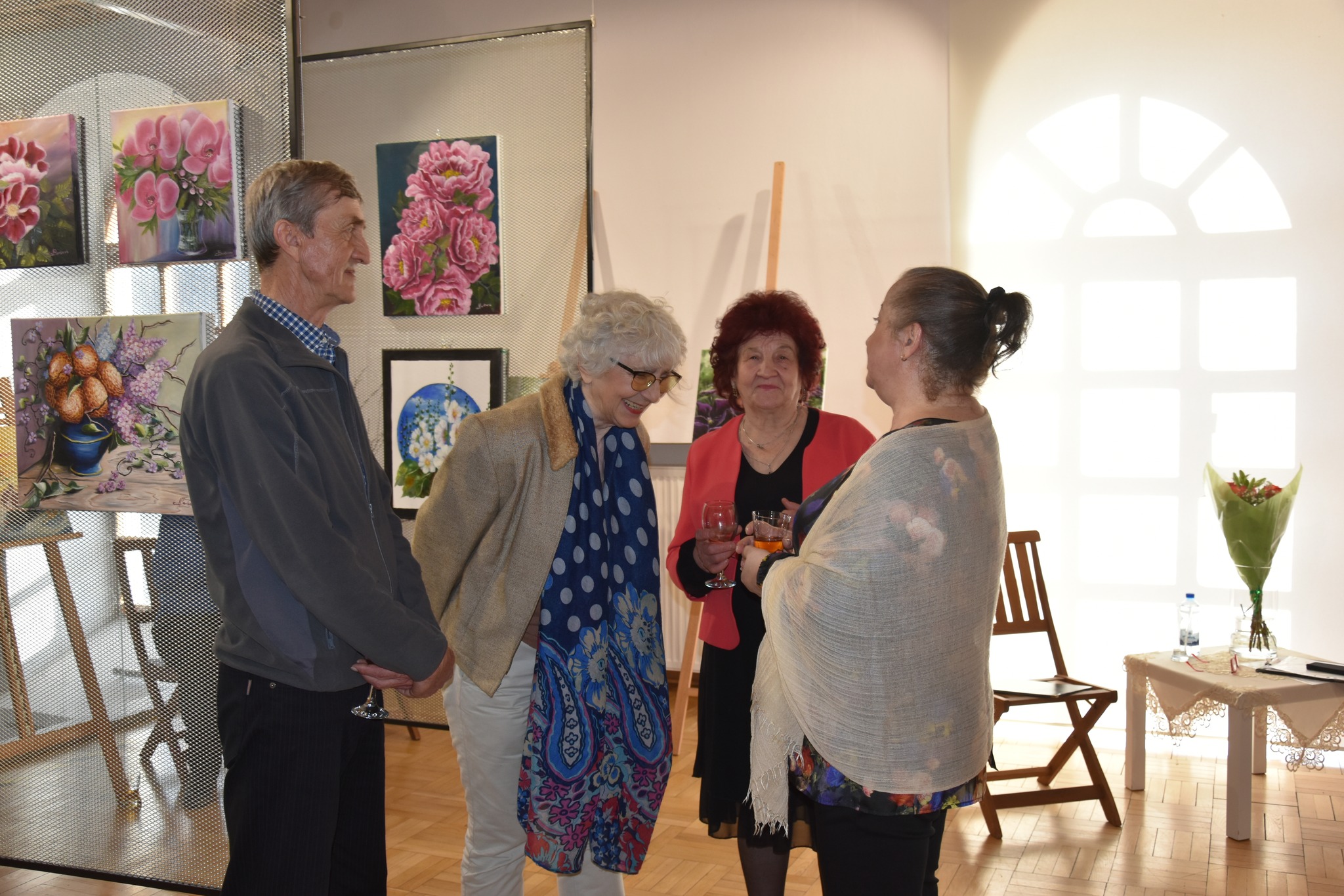 Malwy, róże, fiołki... - Wernisaż wystawy Barbary Harasim